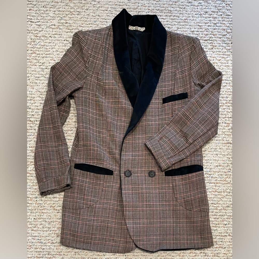 Brown tweed blazer